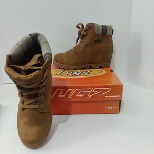 Lugz Women's Marsella Wedge Tan Winter Boots US NIB